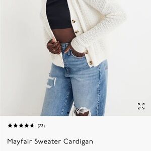 Madewell Mayfair m Sweater Cardigan